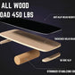 Balance Board trainer for Adults Kids，Hockey snowboard wobble board，450Lbs remarkable core trainer made of wood/Less Plastic
