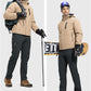 Rdruko Men's Snow Pants Waterproof Insulated Winter Hiking Pants Snowboard Fleece Lined Softshell Ski Pants