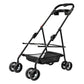 Pet Stroller, 4 Wheels Dog Cat Carrying Cart, Foldable Puppy Carrier with Storage Bag and Detachable Grid Structure for Small/Medium Dogs Cats Up to 44Lbs (Black)