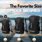 Waterproof Roll Top Kayak Dry Backpack, Floating Outdoor Dry Sack Boating Sailing Canoeing Rafting Fishing Camping 85L Black
