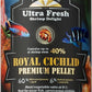 Ultra Fresh Cichlid Sinking Fish Food, Wild Sword Prawns, All Natural Ingredients, Carnivore Pellets for Large Cichlid and Tropical Fish, Royal Cichlid Premium Pellet 4.58 oz