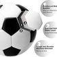 Soccer Ball Size 2 Size 3 Size 4 Size 5 with Pump - Single, 2 or 3 Pack - Official Size & Weight - Classic Indoor Outdoor Soccer Long-Lasting - Ideal Gift for Toddler Kids Boys Girls Youth Adult