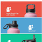 40 oz Insulated Water Bottle with Straw&3 Lids, Coolflask Stainless Steel Metal flask Wide Mouth for Sports or Office, Non-BPA Keep Cold Up to 48 Hrs or Hot Up to 24 Hrs, Bubblegum Princess