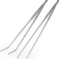 2 Pcs Heavy Duty Reptile Feeding Tongs, Aquarium Tweezers 18 Inch, Straight and Curved Extra Long Tweezers, Reptile Tongs, Aquarium Tongs, Aquarium Tweezers Extra Long