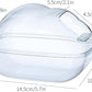 BUCATSTATE Hamster Sand Bath Container Transparent Hamster Dust Bath Kit Dwarf Toilet with Scoop Set Cage Accessories for Small Animals, Gerbil, Syrian Hamster, Mouse (Blue, Medium)