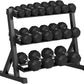 Rubber Coated Hex Dumbbell Weight Set, Multiple Sizes Exercise & Fitness Dumbbells,100LB Set,110LB Set,200LB,350LB,450LB,550LB, 35-50Lbs Pairs for Muscle Toning, Strength Building & Full Body Workout