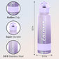 Coldest Insulated Water Bottle with Straw Lid - Stainless Steel Metal Insulated Bottle for Men & Women (Purple Ombré Glitter, 40 oz)