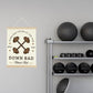 Gym Motivational Posters Funny College Dorm Posters Gifts for Guys Girls Friends Down Bad Crying at The Gym Flag Wall Art Decor Sign for Home Gym Bedroom Office