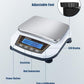 GOYOJO Digital Analytical Balance and Lab Scale, 5000g Capacity, 0.01g Precision, Stainless Steel, Multi-Unit (g/oz/ct/lb) for Jewelry, Kitchen, and Lab – Reliable, Accurate, Easy to Use, Black Panel