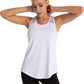 Aeuui Womens Workout Tops for Women Racerback Tank Tops Mesh Yoga Shirts Athletic Running Tank Tops Sleeveless Gym Clothes