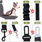COOYOO Dog Seat Belt,Retractable Dog Car Harness Seat Belt for Car Adjustable Nylon Pet Safety Seat Belts Heavy Duty & Elastic Bungee Buffer