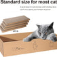 4 Packs in 1 Cat Scratch Pad with Box, Cat Scratcher Cardboard,Reversible,Durable Recyclable Cardboard, Suitable for Cats to Rest, Grind Claws and Play with Scratch Box