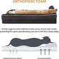 BFPETHOME Orthopedic Dog Beds for Large Dogs-Waterproof Sofa Pet Bed with Removable Washable Cover, Big Dog Bed with Waterproof Lining and Nonskid Bottom,Pet Bed for Large Dogs