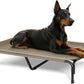 Elevated Dog Bed for Outdoor, XXXL Raised Dogs Cot with Washable Mesh, Cooling Pet Beds Chew Proof Dog Hammock, Metal Frame Lifted Platform for Training Outside Camping, 59 inch Brown