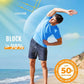 Boladeci Men's Swim Shirt Short Sleeve UPF 50+ Sun Protection SPF UV Moisture Wicking Lightweight Quick Dry Rash Guard