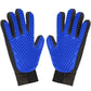 1 Pair Pet Grooming Glove,Gentle Deshedding Brush Glove Hair Remover Brush for Dogs,Cats & Horses with Long & Short Fur
