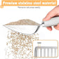 Cat Litter Scoop - Stainless Steel Metal Cat Litter Scoop-Sturdy Mesh Scooper - Mesh Shovel-Easy to Clean - Suitable for Cat Litter Box -Grey White