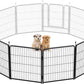 FXW Rollick Unleashed Dog Playpen for Indoor, Yard, RV Camping, 32 inch 4 Panels for Small and Medium Dogs, Black│Patented