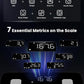 FITINDEX Body Composition Scale for Body Weight, Smart 8-Electrodes with BMI, Body Fat, Muscle Mass, 50 Composition Measurements, Bluetooth