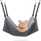 Cat Hammock for Cage, Soft Pet Bed Fit Ferret, Kitten, Puppy, Small Dog, Adjustable-Strap/Load Capacity 30lb (Gray)