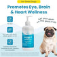 Wild-Caught Omega 3 Fish Oil for Dogs & Cats, Liquid EPA DHA Supplement for Skin, Coat, Joints & Heart, Low-Odor Omega 3 Drops for Small Dog Breeds & Cats with Itchy Skin, 16 oz