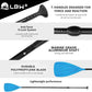 LBW 3 Piece SUP Paddle Board Paddle Floating Portable Paddleboard Accessories Adjustable Double Holes Lock Sturdy & Ergonomic for Surfing Beginner
