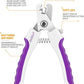 OneCut 6" Dog Nail Clippers for Small, Medium and Large Breed Professional Pet Nail Trimmers -Suitable for Cats, Rabbits and Guinea Pigs with Safety Guard to Avoid Over Cutting (Purple)
