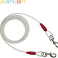 Petest 25ft Reflective Tie-Out Cable for Super Dogs Up to 250 Pounds