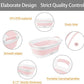 Collapsible Dog Bath Tub for Small Dogs & Cats, Portable Puppy Bath Tub with Water Drain Plug, Space Saving Foldable Pet Bathtub for Indoor & Outdoor Use, Pink