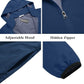 COOFANDY Men's Packable Rain Jacket Lightweight Waterproof Raincoat with Hood Travel Hiking Golf Windbreaker