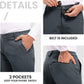 TBMPOY Men's Snow Ski Hiking Pants Waterproof Winter Fleece Lined Pants Camping Skiing Ice Fishing Pants with Belt