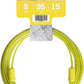 BV Dog Tie Out Cable 15 Feet - Heavy Duty Dog Lead Up to 35 Pounds - Reflective & Rust-Free with Quick Release Swivel Clips & 360° Rotating Clasp - Tangle-Free Dogs Runner for Yard (Yellow, Single)