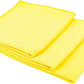 The Rag Company - Standard Waffle Weave Microfiber Towels (3-Pack) Detailing, Window, Glass and Drying, Wax & Polish, Lint-Free, Streak-Free, 370gsm, 16in x 16in, Yellow