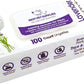 Best Pet Supplies Pet Wipes for Dogs - Dog Wipes Cleaning Deodorizing, for Coats, Ears, Paws - Calming Lavender, Aloe Vera, 100 Count