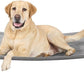 Veehoo Elevated Dog Bed for Outdoor, Cooling Waterproof Raised Dog Cots Beds for Large Dogs, Curved Off Ground Pet Hammock Cot Lifted for Outside, up to 85lbs, White Legs, Black Silver 42"