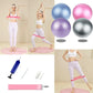 Pilates Ball 9 inch with Pump 5.2oz for Exercise Home Workout Physical Therapy Yoga