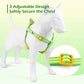 Stripe Step in Dog Harness for Small Dogs, Freedom Nylon Dog Halter Vests, Lightweight and Escape Proof Puppy Harness, Quick Fits for Small Medium and Large Dogs, Green XS