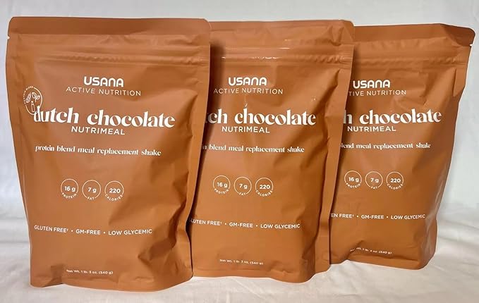 USANA Meal Replacement Shake - Dutch Chocolate - 540 Grams - 9 Servings