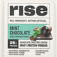 Rise Grass-Fed Whey Protein Powder - Mint Chocolate | 25g Protein No Artificial Flavors, Colors, or Preservatives - Sugar Free, Gluten-Free, Soy Free (Single Serving, 1 Pack)