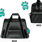 PetAmi Airline Approved Pet Carrier for Cat, Soft Sided Dog Carrier for Small Dogs, Cat Travel Supplies Accessories Indoor Cats, Ventilated Pet Carrying Bag Medium Large Kitten Puppy, Small Dark Gray