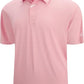 Esabel.C Jacquard Golf Shirts for Men Moisture Wicking Short Sleeve Performance Dry Fit Active Mens Polo Shirts