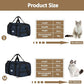 Pet Carrier Bag, Foldable Cat Bag Airline Approved, Soft-Sided Cat Travel Bag, Washable Dog Carrier Privacy Protection for Home Outdoor Travel(S, Blue)
