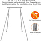 TECSPEC 9.6 FT/115.3 Inch Adjustable Height Aerial Yoga Frame & Hammock, Professional Swing Stand with 18 FT/33FT Aerial Silk, 550lbs Max Capacity