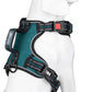 PoyPet No Pull Dog Harness, No Choke Front Clip Reflective Dog Vest with Soft Padded Vertical Handle, 3 Leash Attachments for Small Medium Large Dogs (Tumalo Teal,S)