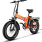 DriftGod Folding Electric Bike for Adults – 1000W Motor, 20"x3" Fat Tire, 48V Removable Battery, All-Terrain E-Bike with 7-Speed, Front Suspension – Powerful Foldable Ebike for Commuter