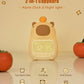 Capybara Alarm Clock with Night Light for Kids, Cute Toddler Alarm Clocks for Bedrooms Ok to Wake Clocks for Girls and Boys, Rechargeable Silicone Animal Tabletop Lamp for Kid