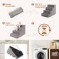Dog Stairs for Small Dogs,17.5" 4-Step Pet Stairs for High Beds and Couches，Dog Steps with Non-Slip Bottom and High-Density Foam Indoor Outdoor,Grey