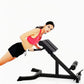 ComMax Roman Chair Back Hyperextension Bench Adjustable Back Exercise Machine Home Gym Workout Equipment for Abs and Glute