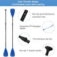 LBW SUP Paddle Board Paddle Stand up Paddleboard Paddles - 3-Piece or 4-Piece Floating Alloy Portable SUP Kayak Paddle Adjustable 2-Sided Paddle
