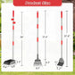 Pooper Scooper, Long Handle Dog Pooper Scooper, Heavy Duty Stainless Steel Rake with Tray & Spade Set for Pet Waste Removal, for Grass, Dirt or Gravel